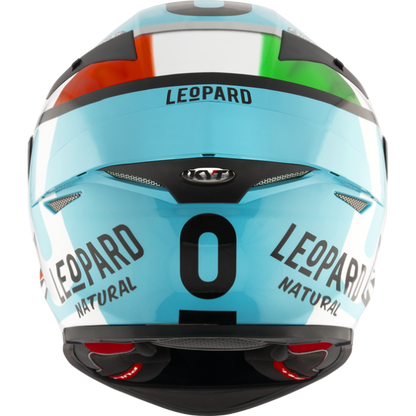 KYT TT Revo Leopard Replica Tricolore Helmet