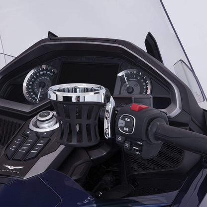 DRINK HOLDER WITH CHROE PERCH MOUNT FOR HONDA GOLDWING 1800