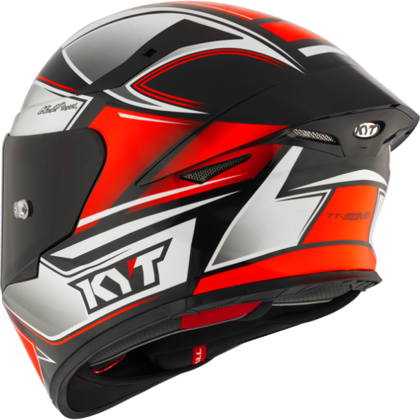KYT TT Revo Tourist Red Fluo Helmet