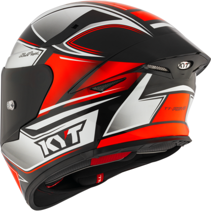KYT TT Revo Tourist Red Fluo Helmet
