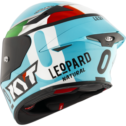 KYT TT Revo Leopard Replica Tricolore Helmet
