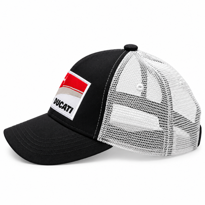 Ducati Corse Black & Silver Wave Printed Cap