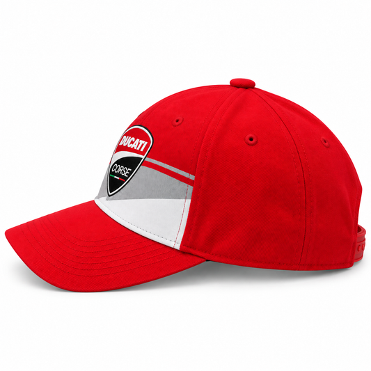 Ducati Corse Red And Grey Printed Cap