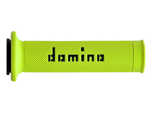 DOMINO ROAD RACING HANDLE GRIPS YELLOW FLUO/BLACK