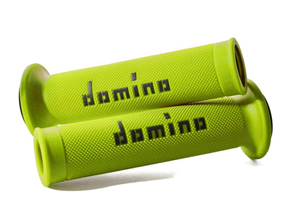 DOMINO ROAD RACING HANDLE GRIPS YELLOW FLUO/BLACK