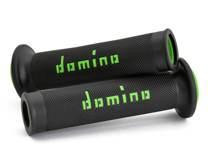 DOMINO ROAD RACING HANDLE GRIPS BLACK/GREEN