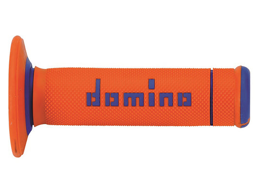 DOMINO ROAD RACING HANDLE GRIPS ORANGE/BLUE