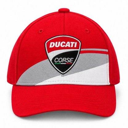 Ducati Corse Red And Grey Printed Cap
