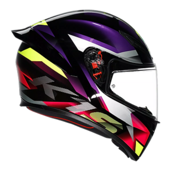 AGV K1S HELMET FASTLAP BLACK PURPLE PINK GLOSS