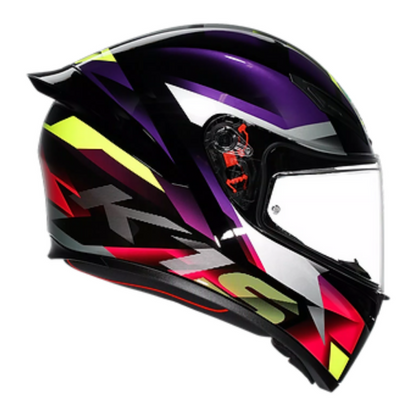 AGV K1S HELMET FASTLAP BLACK PURPLE PINK GLOSS