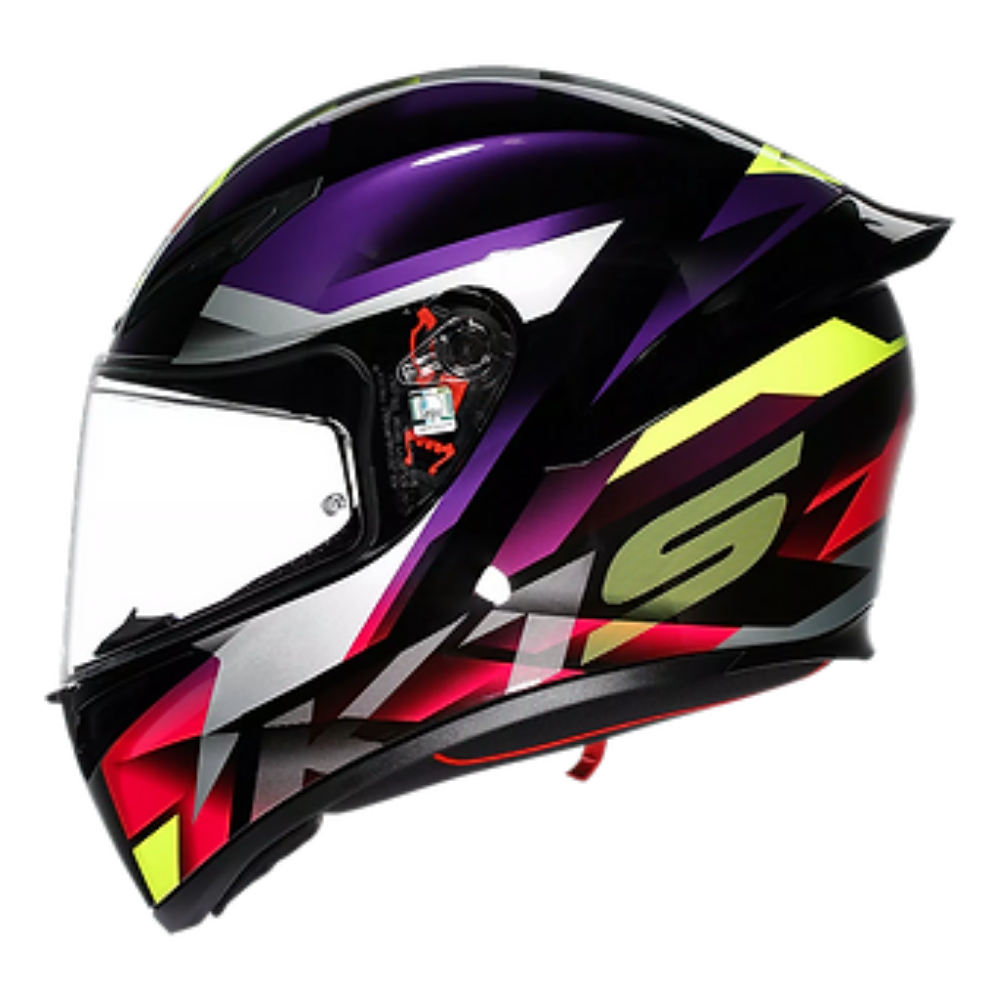 AGV K1S HELMET FASTLAP BLACK PURPLE PINK GLOSS