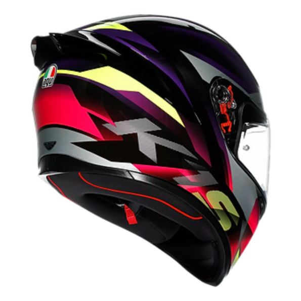 AGV K1S HELMET FASTLAP BLACK PURPLE PINK GLOSS