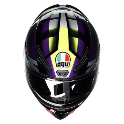 AGV K1S HELMET FASTLAP BLACK PURPLE PINK GLOSS