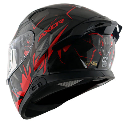 Axor Apex Hunter Helmet BLACK RED