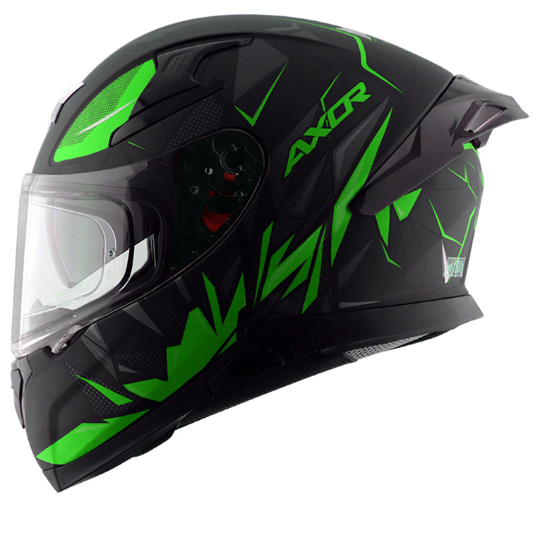 Axor Apex Hunter Helmet DULL BLACK NEON GREEN