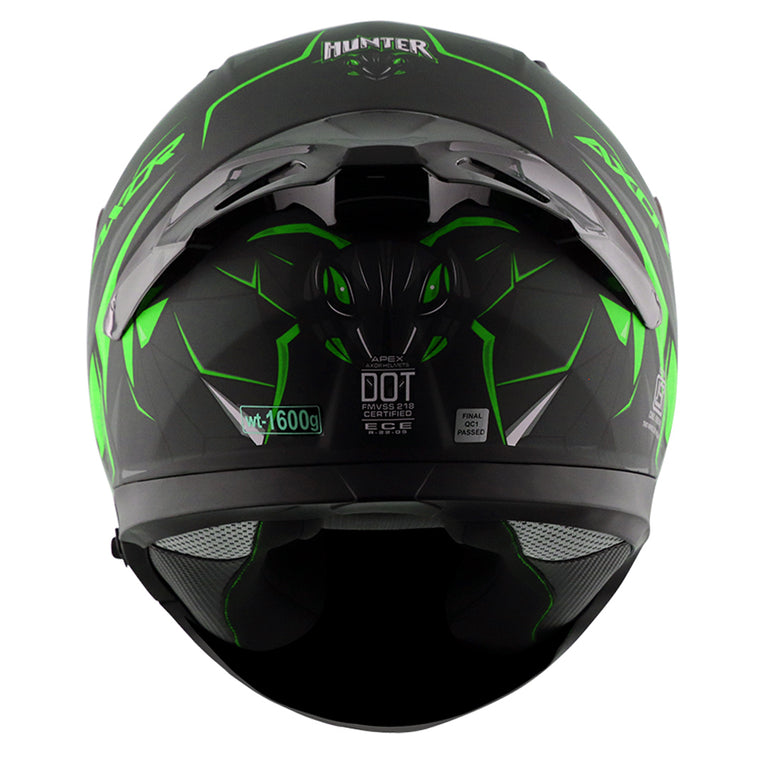 Axor Apex Hunter Helmet DULL BLACK NEON GREEN
