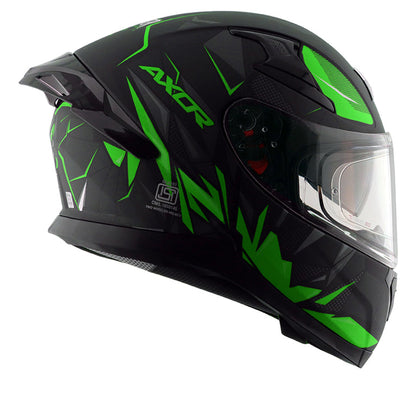 Axor Apex Hunter Helmet DULL BLACK NEON GREEN