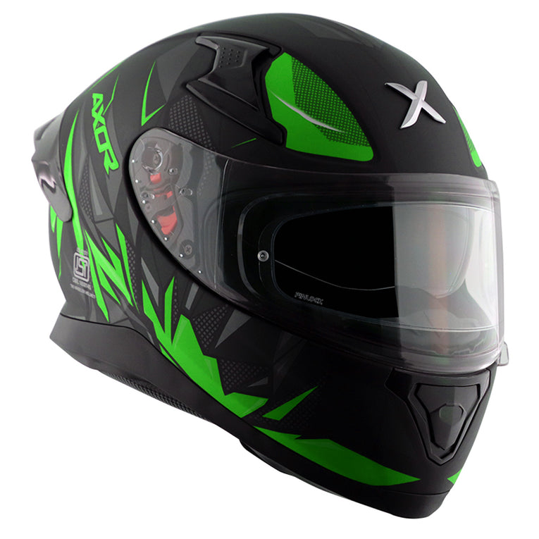 Axor Apex Hunter Helmet DULL BLACK NEON GREEN