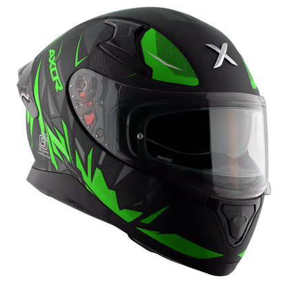 Axor Apex Hunter Helmet DULL BLACK NEON GREEN