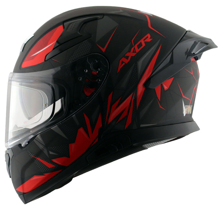 Axor Apex Hunter Helmet DULL BLACK RED