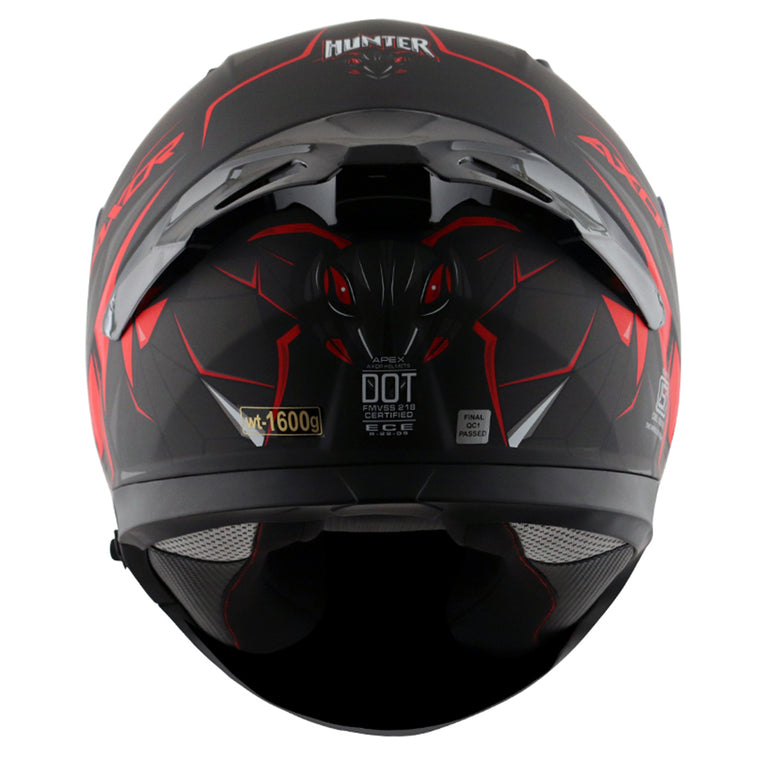 Axor Apex Hunter Helmet DULL BLACK RED