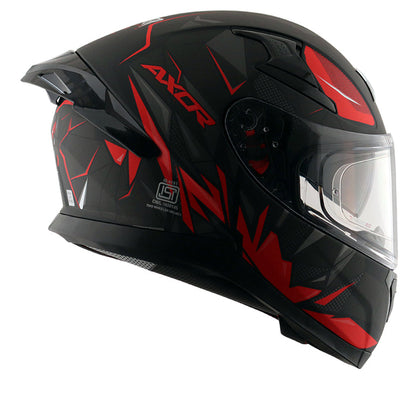 Axor Apex Hunter Helmet DULL BLACK RED