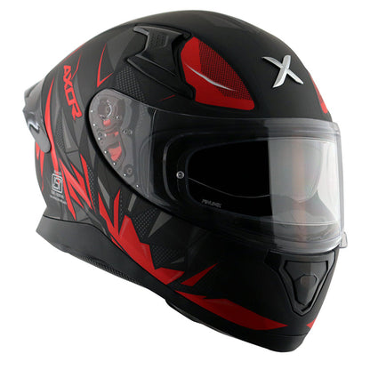 Axor Apex Hunter Helmet DULL BLACK RED