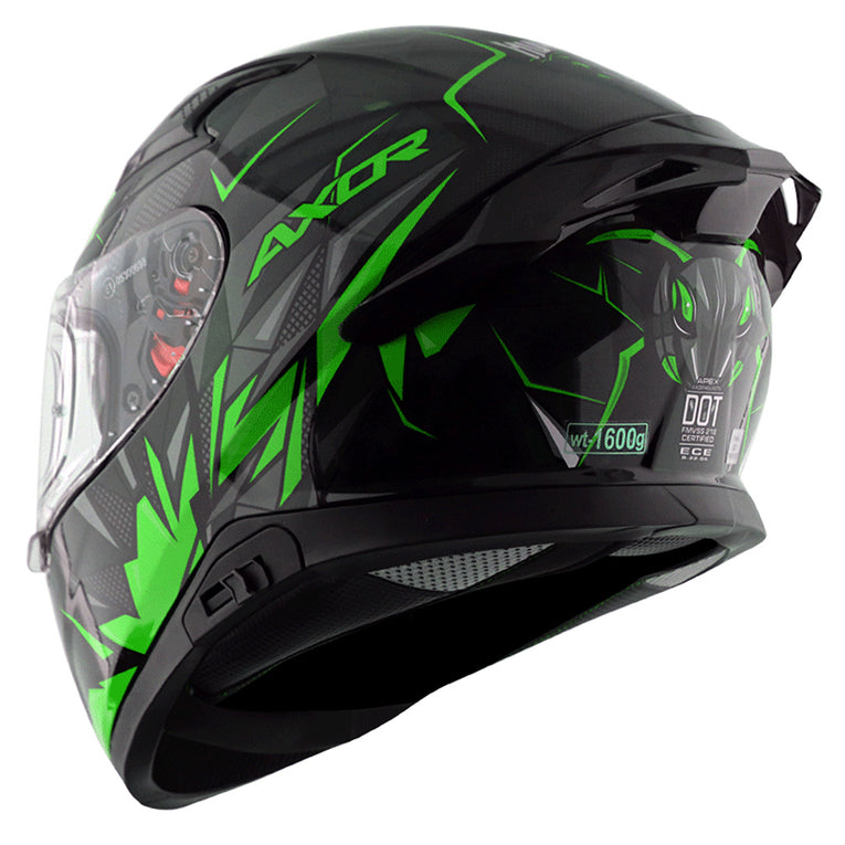 Axor Apex Hunter Helmet BLACK NEON GREEN