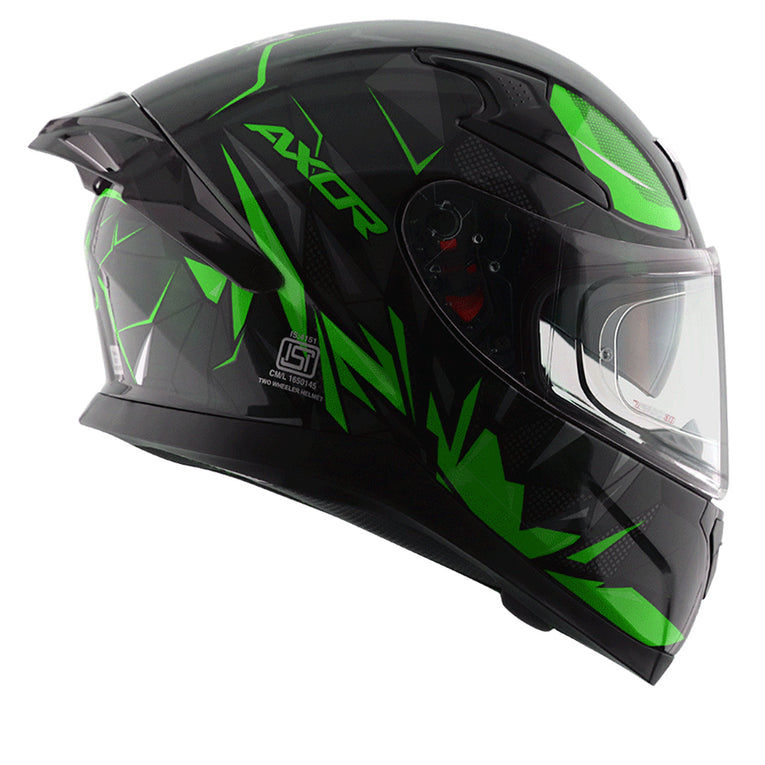 Axor Apex Hunter Helmet BLACK NEON GREEN