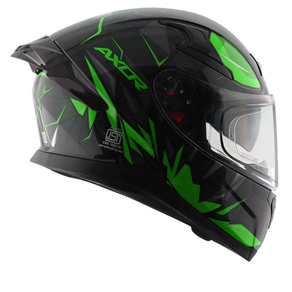 Axor Apex Hunter Helmet BLACK NEON GREEN
