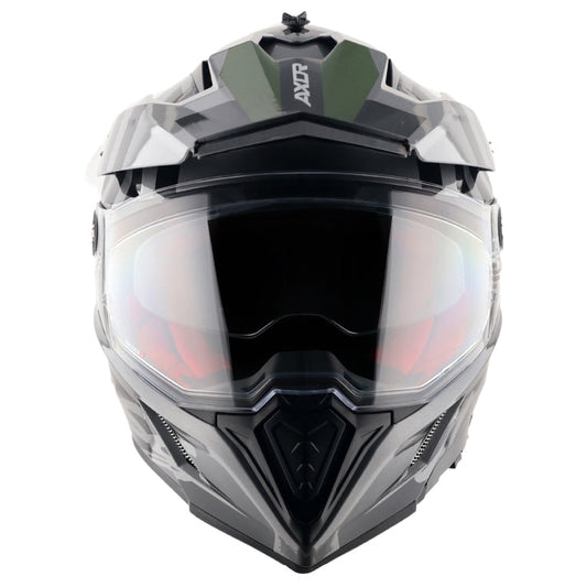 Axor X-Cross Dual Visor Orbit Helmet ATHENA GREY BLACK
