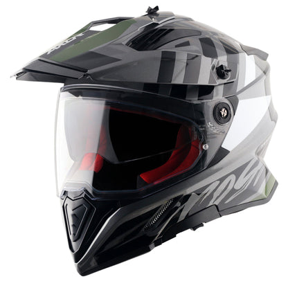 Axor X-Cross Dual Visor Orbit Helmet ATHENA GREY BLACK