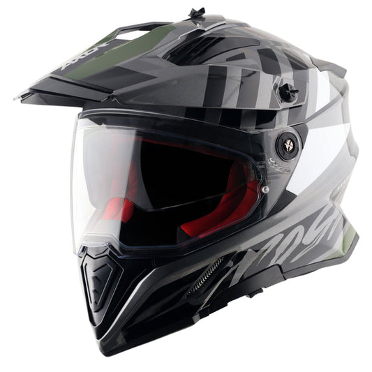 Axor X-Cross Dual Visor Orbit Helmet ATHENA GREY BLACK