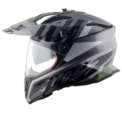 Axor X-Cross Dual Visor Orbit Helmet ATHENA GREY BLACK