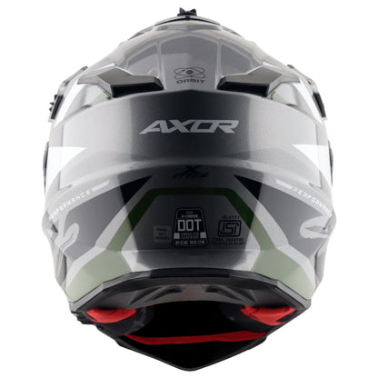 Axor X-Cross Dual Visor Orbit Helmet ATHENA GREY BLACK