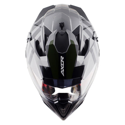 Axor X-Cross Dual Visor Orbit Helmet ATHENA GREY BLACK