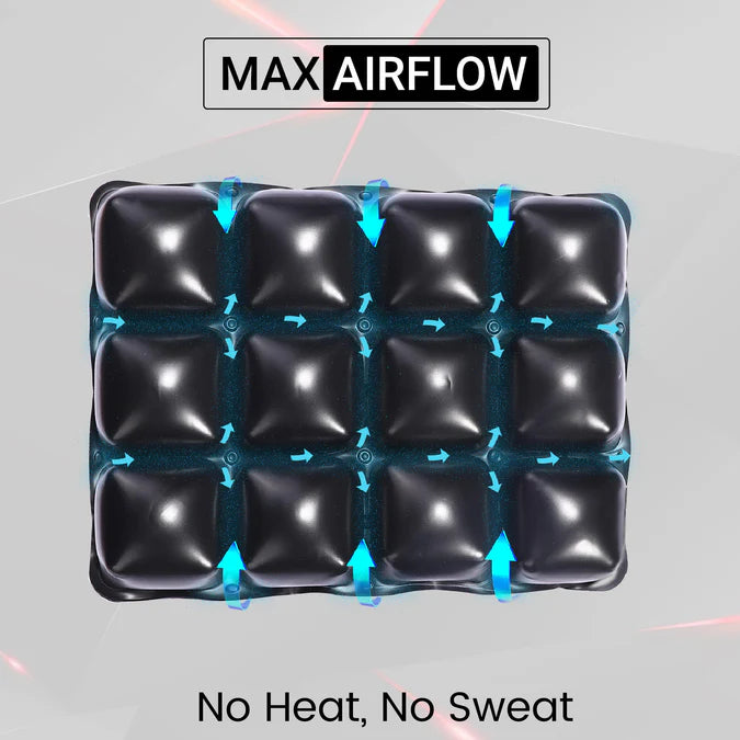 Air Comfy Seat Cushion for Medical, Offices, Home, Motorcycle and Car Lumbar Support - Pillion Premium