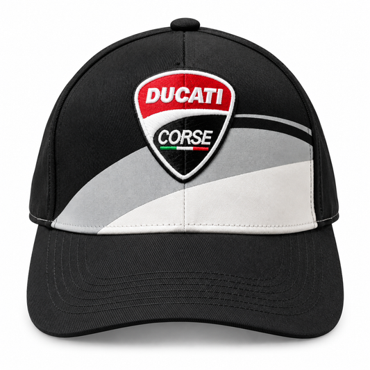 Ducati Corse Black & Grey Sport Printed Cap