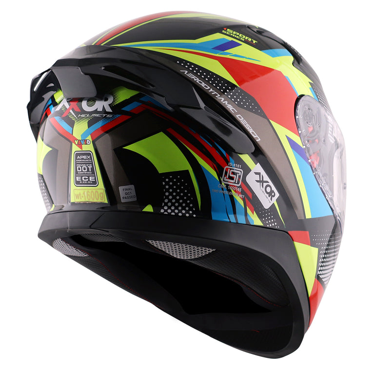 Axor Apex Vivid Helmet Black Neon Yellow