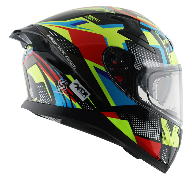 Axor Apex Vivid Helmet Black Neon Yellow