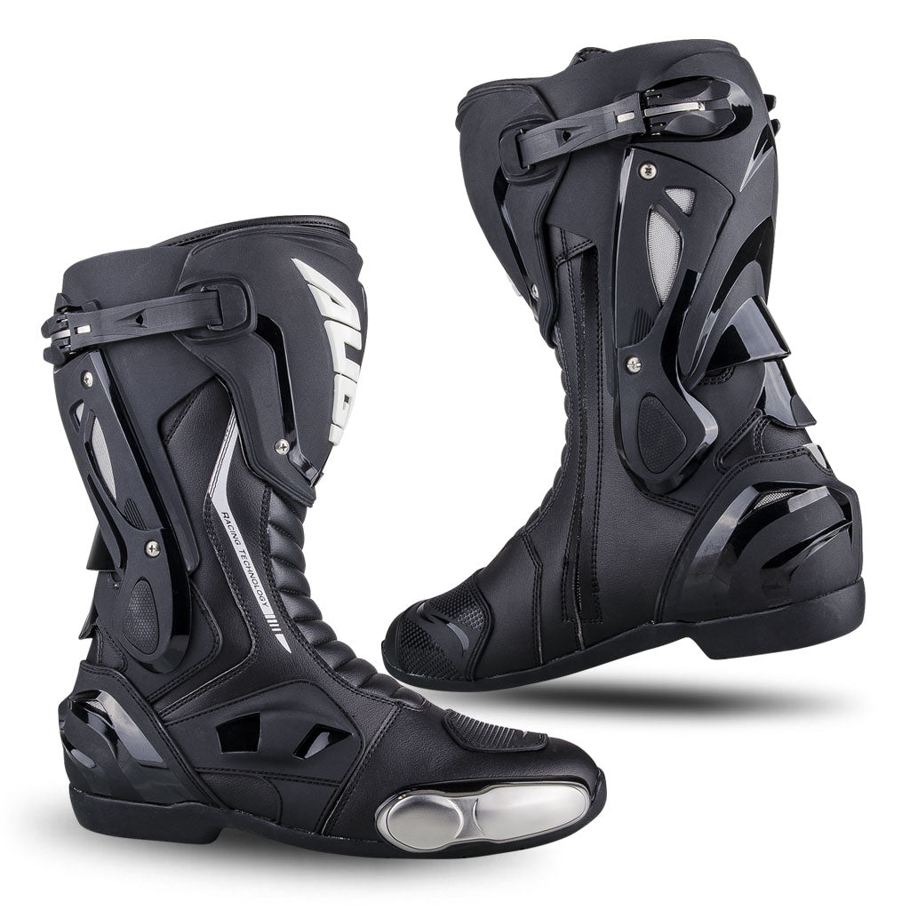 Auto Racing Boots Augi Racing AR-1 Racing Boots Black / White – Roaring Toyz 33