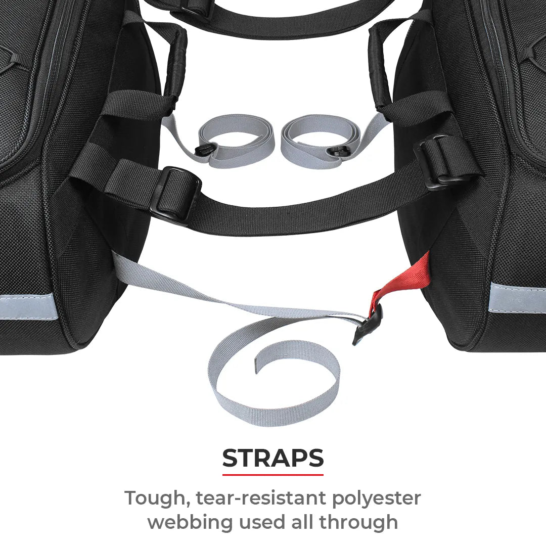 VIATERRA CONDOR 2UP - 100% WATERPROOF MOTORCYCLE SADDLE BAGS