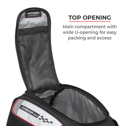 VIATERRA CONDOR SOLO - 100% WATERPROOF MOTORCYCLE SADDLEBAGS