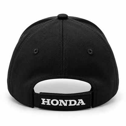 Honda Wing Black Performance Printed Cap