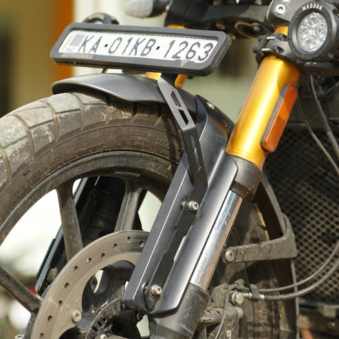 NUMBER PLATE HOLDER FOR TRIUMPH SCRAMBLER 400X