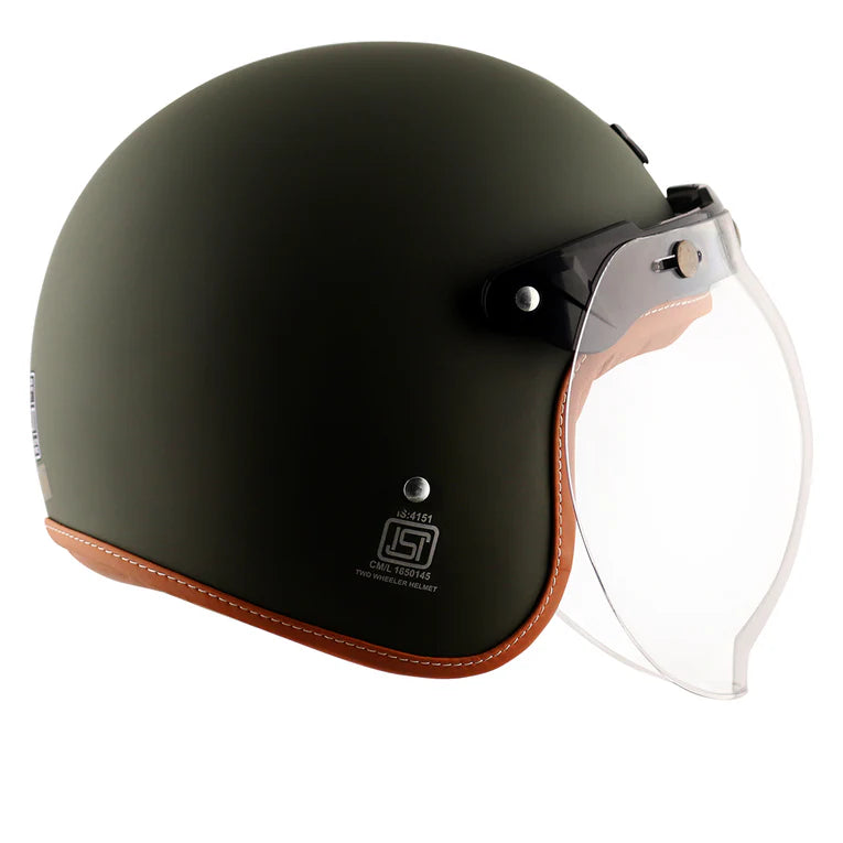 Axor Retro Jet Helmet Dull Battle Green