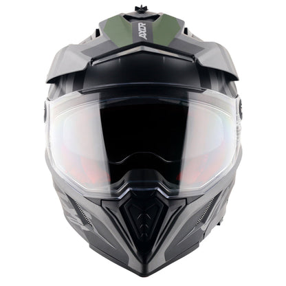 Axor X-Cross Dual Visor Orbit Helmet DULL ATHENA GREY BLACK