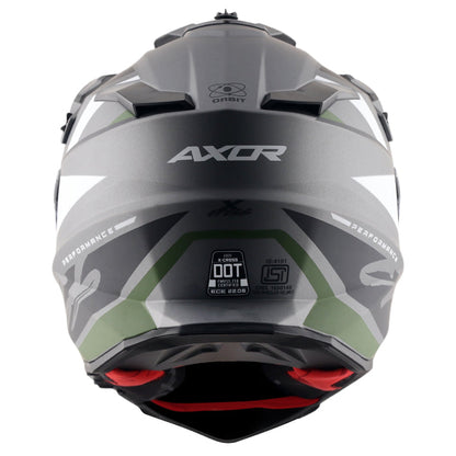 Axor X-Cross Dual Visor Orbit Helmet DULL ATHENA GREY BLACK