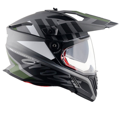 Axor X-Cross Dual Visor Orbit Helmet DULL ATHENA GREY BLACK