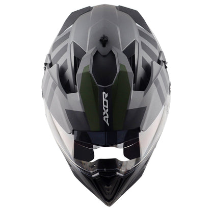 Axor X-Cross Dual Visor Orbit Helmet DULL ATHENA GREY BLACK